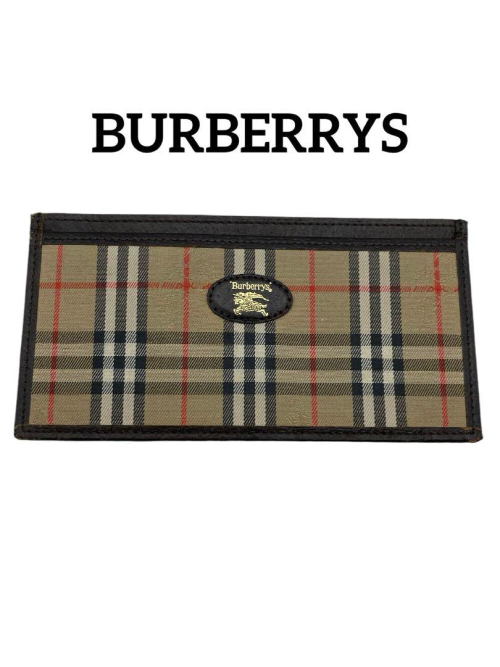 Vintage] BURBERRYS Leather Genuine Leather Novacheck Wallet Brown