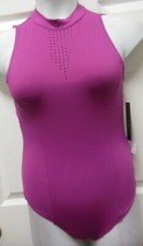 Mock T neck Tactel tank Leotard 2704A Danz n Motion Ladies Pink Blast Large