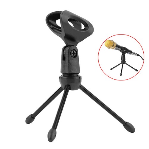 Microphone Stand Desktop Tripod Mini Portable Table Stand Adjustable Mic Stand - Afbeelding 2 van 12