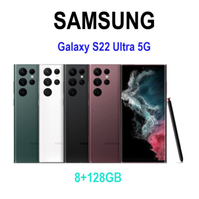 NEW Samsung Galaxy S22 Ultra 5G SM-S908U 8+128GB Ohne SIMLOCK Unlocked