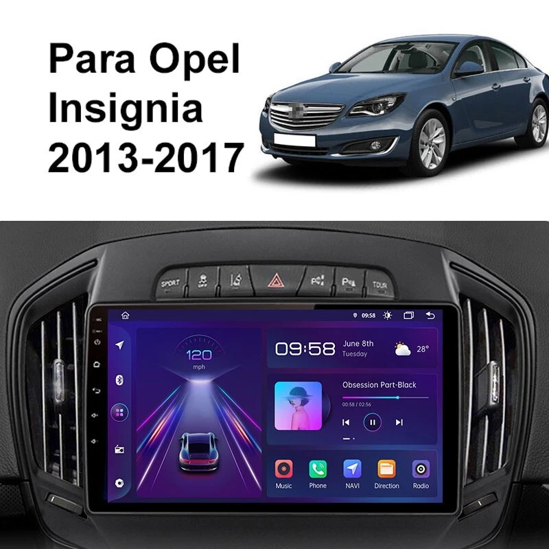 Radio Pantalla Android 12 GPS USB CARPLAY BT RDS WIFI para Opel Insignia 2013-17 - Imagen 2 de 4
