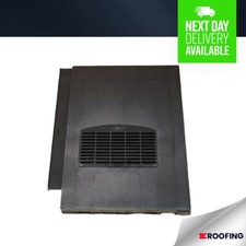TLE Roof Vent Tile Inline Range With Built In Downpipe BLACK