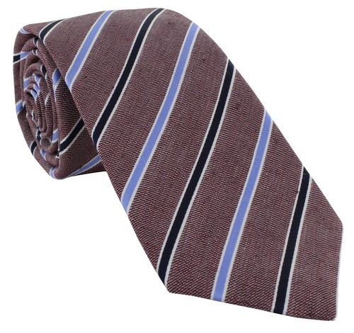 Classic Double Stripe Silk Tie - Picture 2 of 18