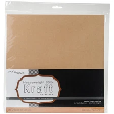 Canvas Cardstock 12 X12 Inches Kraft(10 piece)