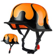 Adult Motorcycle Helmets Half German  Skull Cap Scooter Chopper Biker Helmet