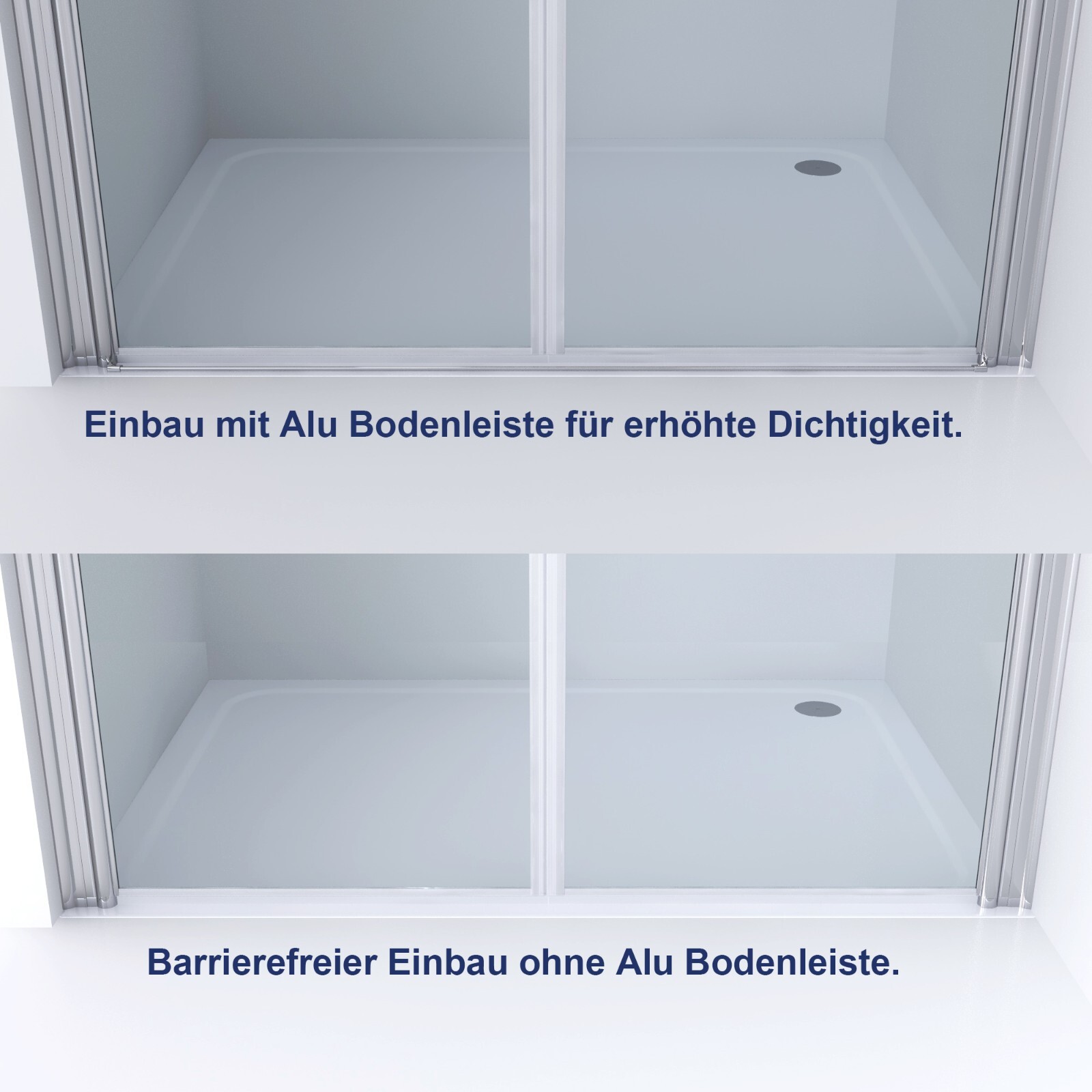 Duschkabine Eckeinstieg Pendeltür