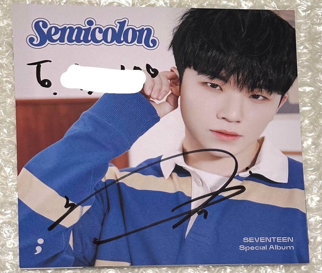 SEVENTEEN Semicolon サイン Amazon.co.jp: [サイン写真付] seventeen セミコロン 初回限定版