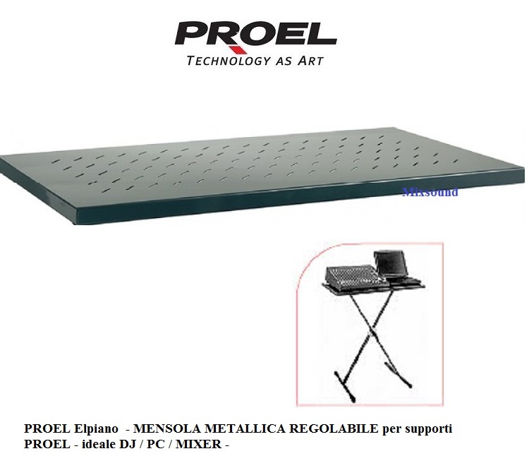 Supporto Aggiuntivo Proel EL450 Per Stand A X - Regolabile E Resistente (Grigio Antracite) - Foto 4