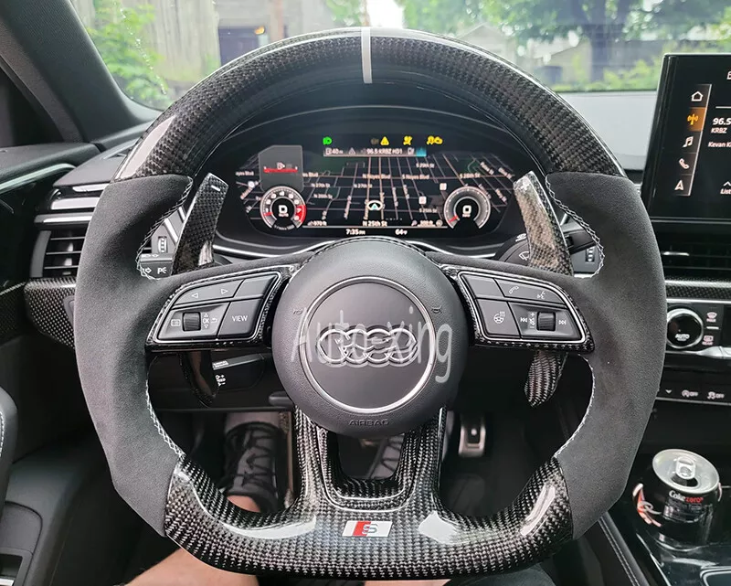 Carbon Fiber Steering Wheel paddle shifter for Audi S3 S4 RS3 RS4 RS6 RS7  A6 A7