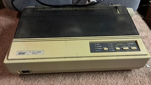 90s vintage rare LC 100 Star printer Amiga untested