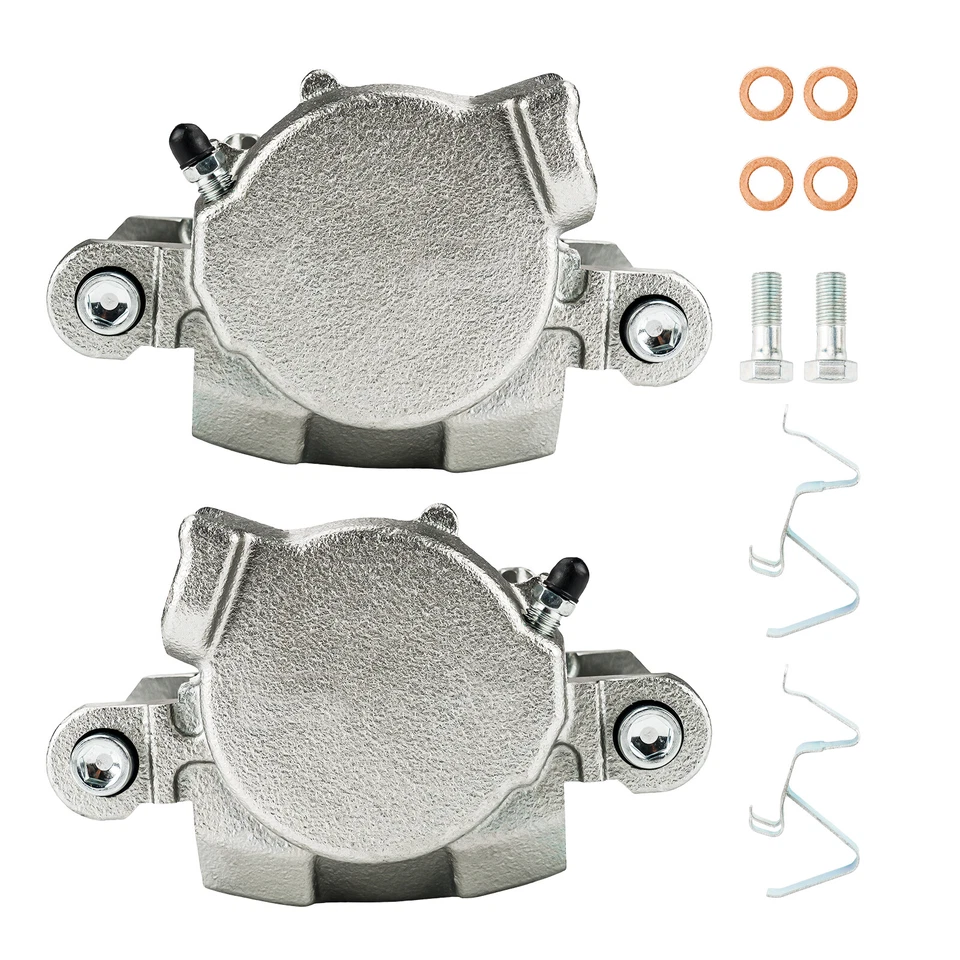 Front Disc Brake Caliper w/ Bracket For Chevy Malibu S10 Camaro GMC S15 Sonoma - Image 2 of 4