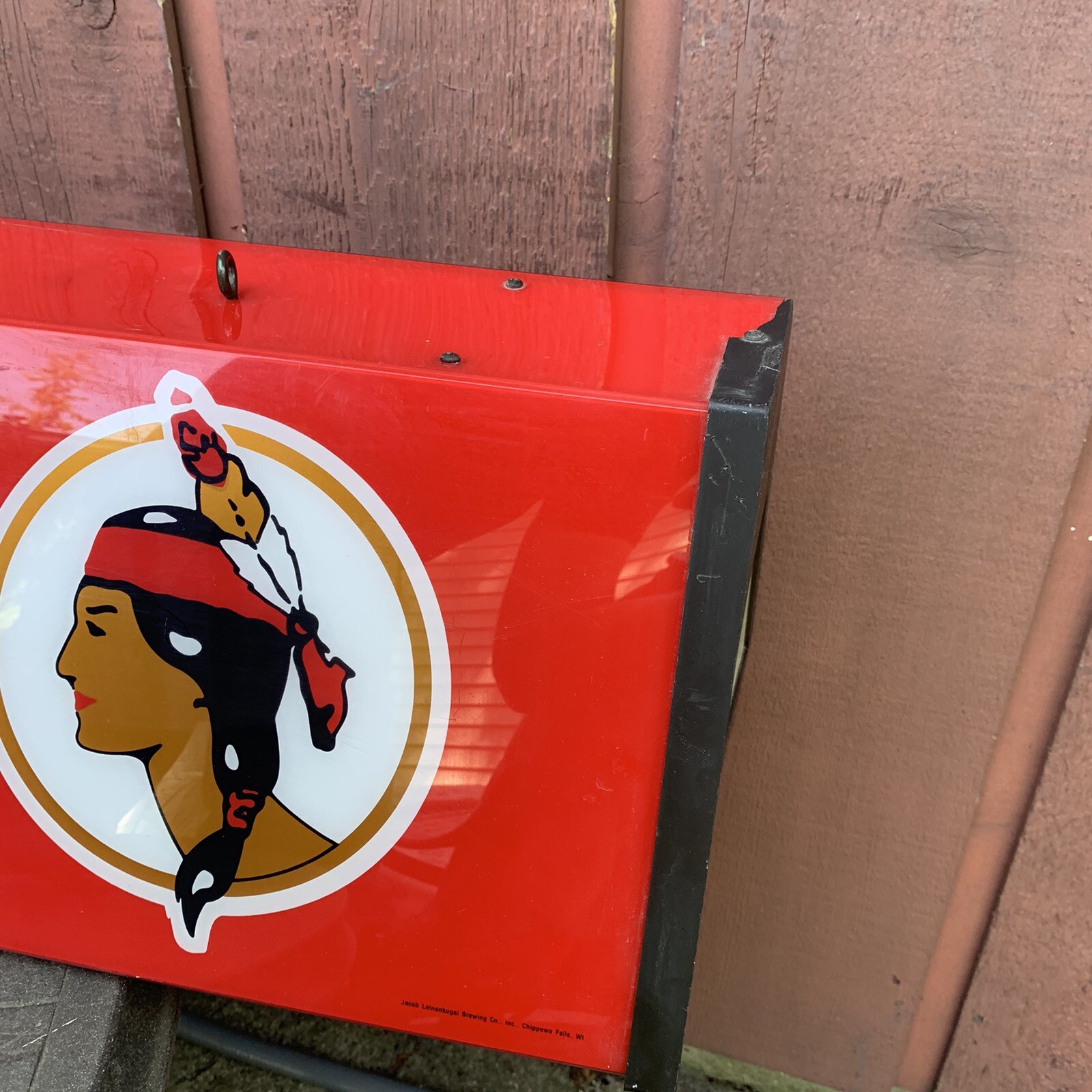 Leinenkugel’s Beer Dual Indian Maiden Logo Pool Table Light Billiard