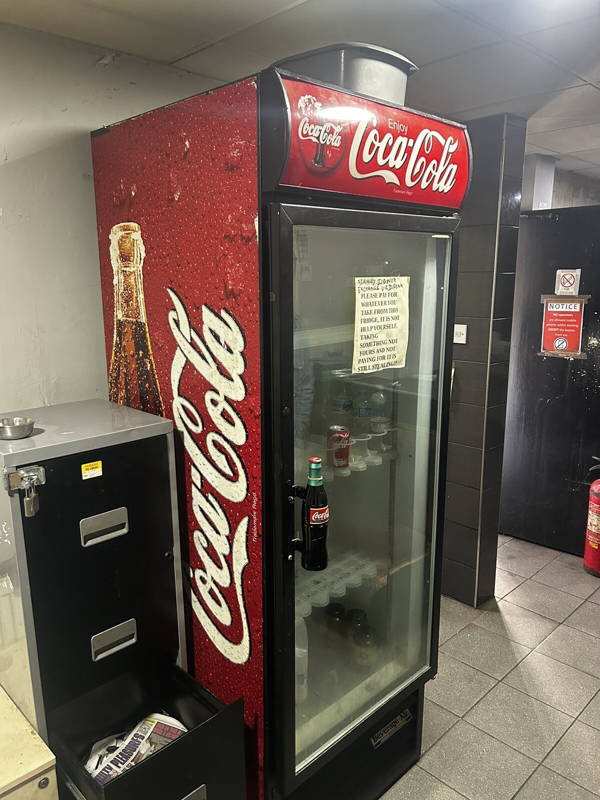 CocaCola Large Commercial Fridge eBay