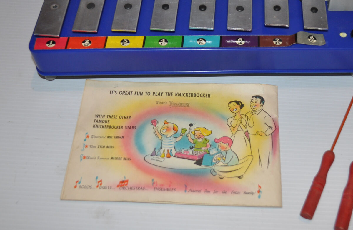 vintage XYLOPHONE / VIBRAPHONE Knickerbocker Toy 1957 - rj vintage XYLOPHONE / VIBRAPHONE Knickerbocker Toy 1957 - rj