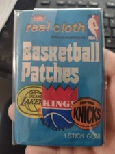 1969 FLEER Real Cloth Basketball Patches unopened sealed Wax Pack  NBA