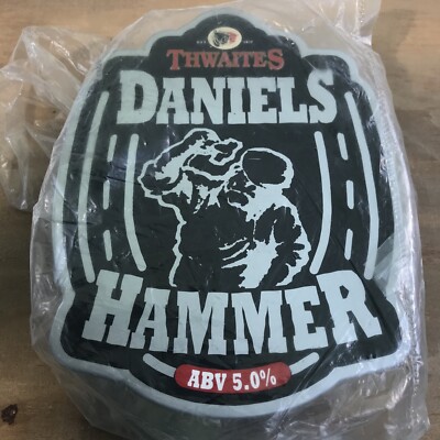 A Thwaites Daniels Hammer Kunststoff Bier Pumpe Clip Vintage