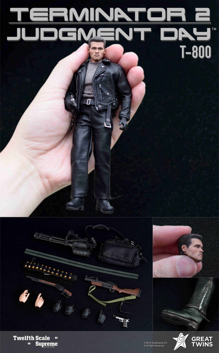 ターミネーター2 グレートツインズ T-800 1/12スケール Great Twins 1/12 Terminator 2 Judgment Day T-800 Action
