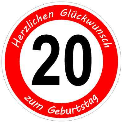 UR-PartyGo Wimpelkette „Cheers To 20 Years“ – Glitzerndes Banner Für Geburtstag, Hochzeit & Ruhestand