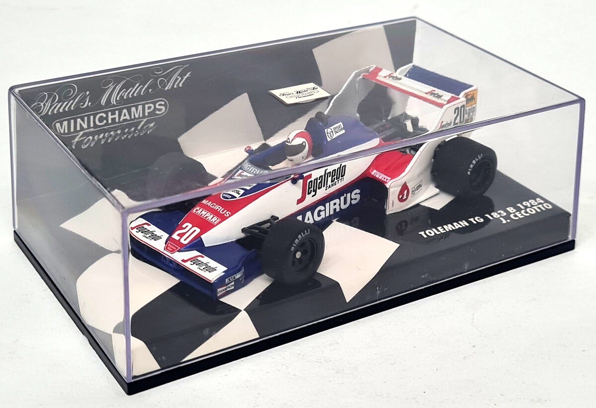 トールマン  TOLEMAN  TG  183  1/43 Minichamps 1/43 Toleman TG 183B 1984 J. Cecotto #20 Diecast