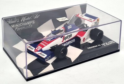【激レア】MINI CHAMPS TOLEMAN TG 183B 1984 MINICHAMPS Toleman Hart Tg183b Ayrton Senna Debut Brazilian