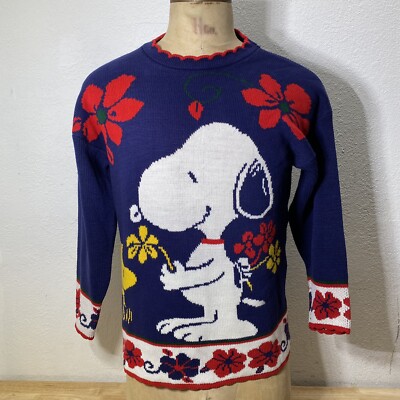 Vintage Snoopy and Friends Sweater Size Medium MADE IN USA