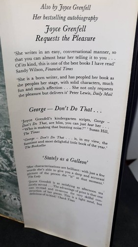 Joyce Grenfell IN PLEASANT PLACES 1st Ed. HB.Cloth & Dust jacket - 1979 - Q12 - Picture 9 of 9