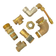 Brass Elbow and Pipe Connection Fittings 316 OTP, 7 Pcs, Made in USA