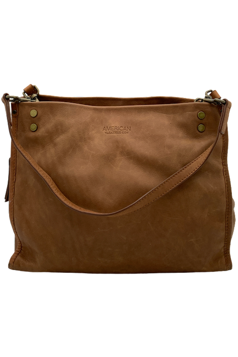 American Leather Co. Lenox Triple Entry Satchel Brandy | eBay