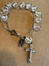 AFCO Sterling crucifix bracelet perfect for child/first communion, catholicisml