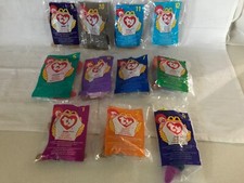 TY Teenie Beanie Babies 1998 Set of 11 McDonalds Happy Meal  SEALED