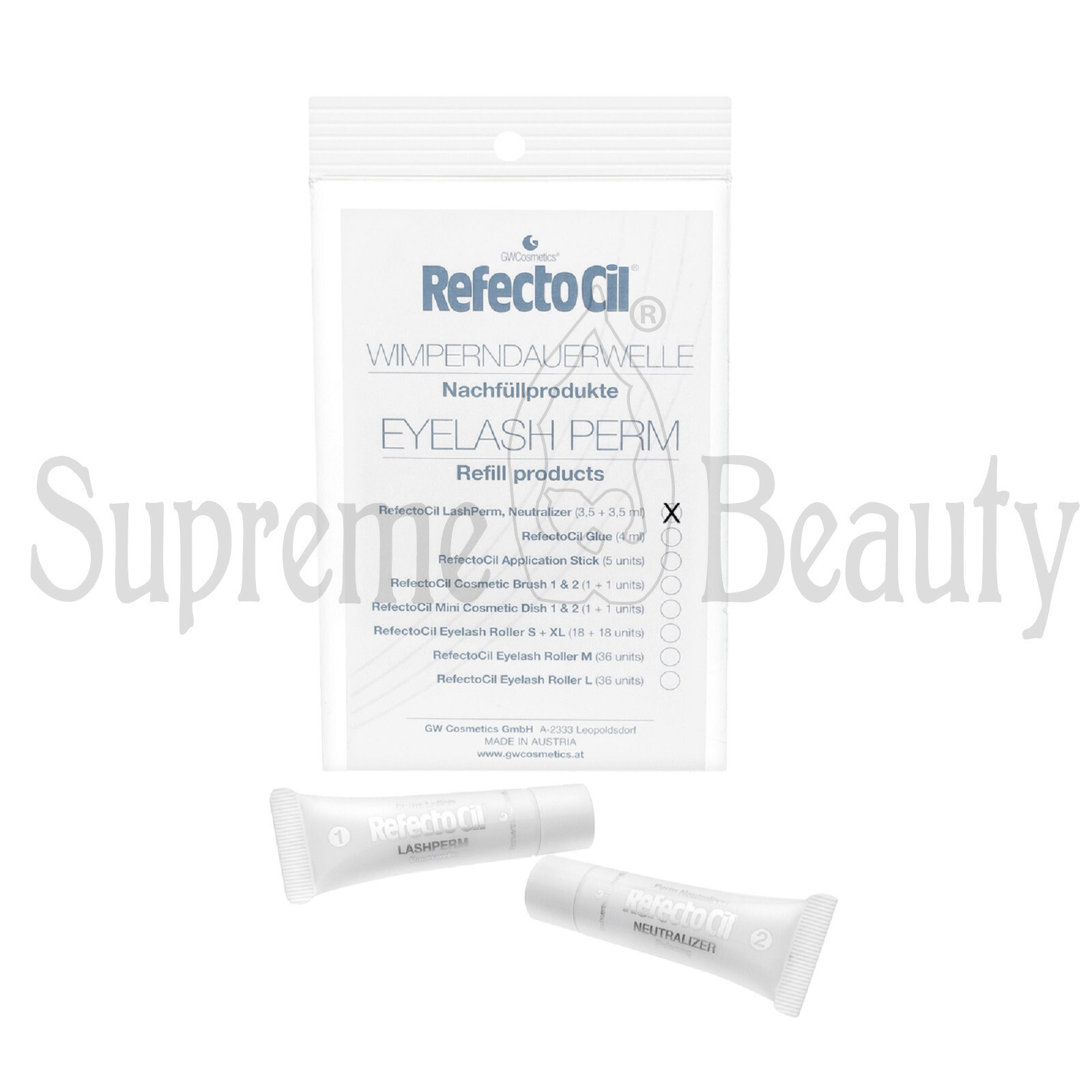REFECTOCIL MINI KIT REFILL EYELASH PERM PERMANENTE CIGLIA + NEUTRALIZZANTE