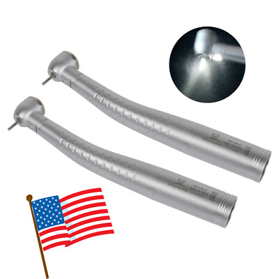 2 Dental Fiber Optic High Speed Handpiece Fit MULTIflex Lux Coupler F4