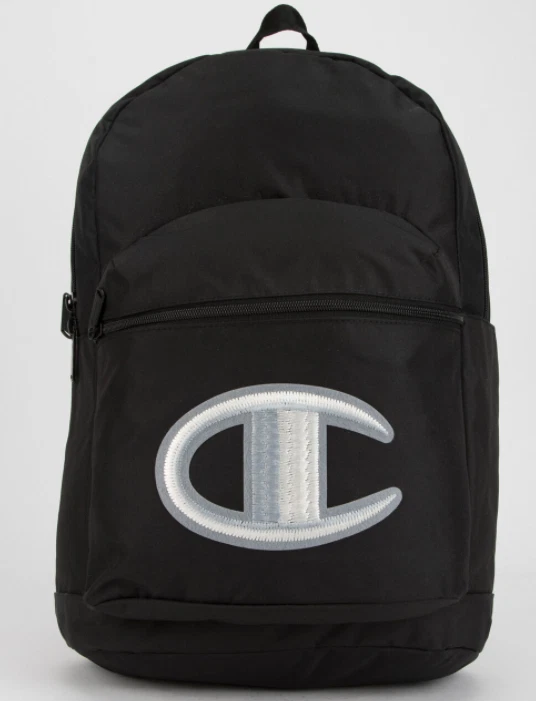 Champion Supersize Novelty Black Backpack B4015