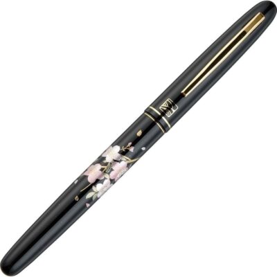 Kuretake Brush Pen Manbrush Makie Sakura Uta Black Axis DU184-015