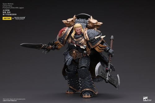 Figura 1/18 JOYTOY x Warhammer Space Wolves Leman Russ Primarca de la VI Legión - Imagen 10 de 14