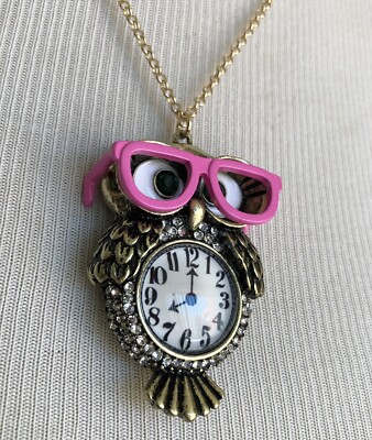 Betsay  Johnson Wise Owe Necklace