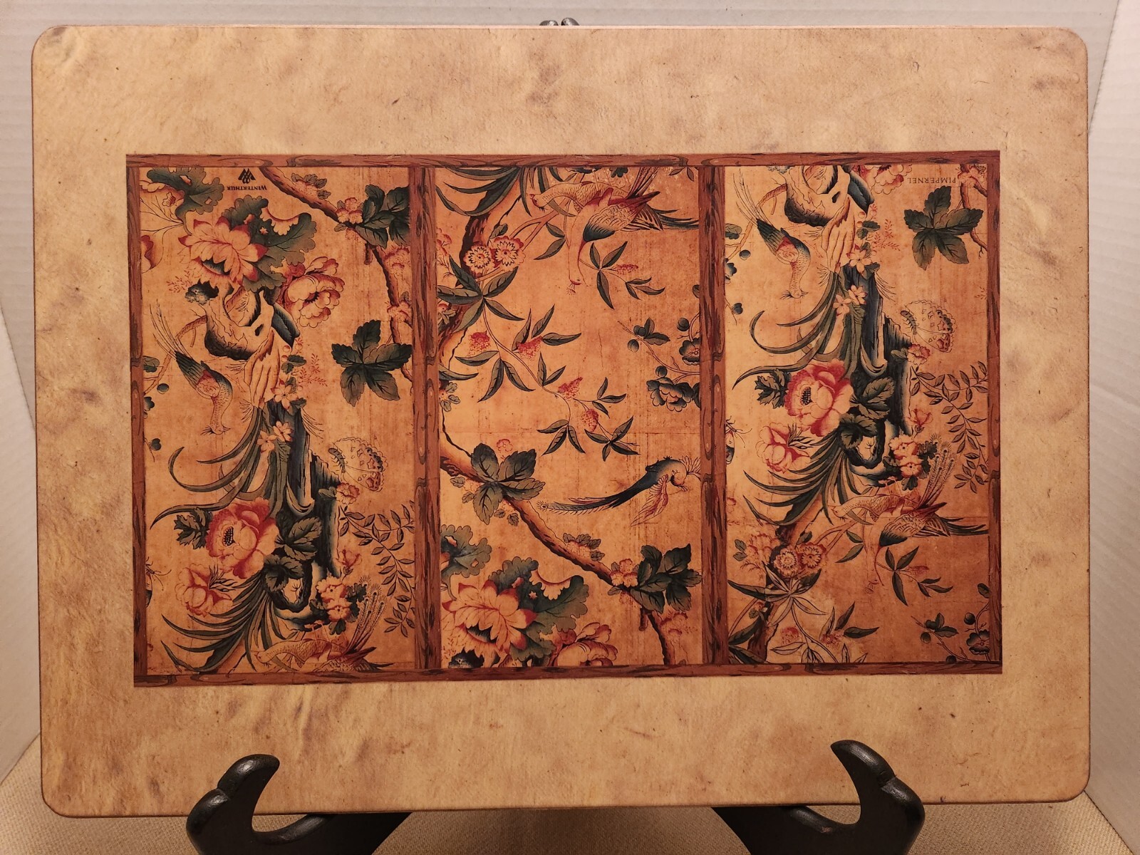 Set of 4 VTG Pimpernel Placemats Fall Colors Winterthur Japanese Panels