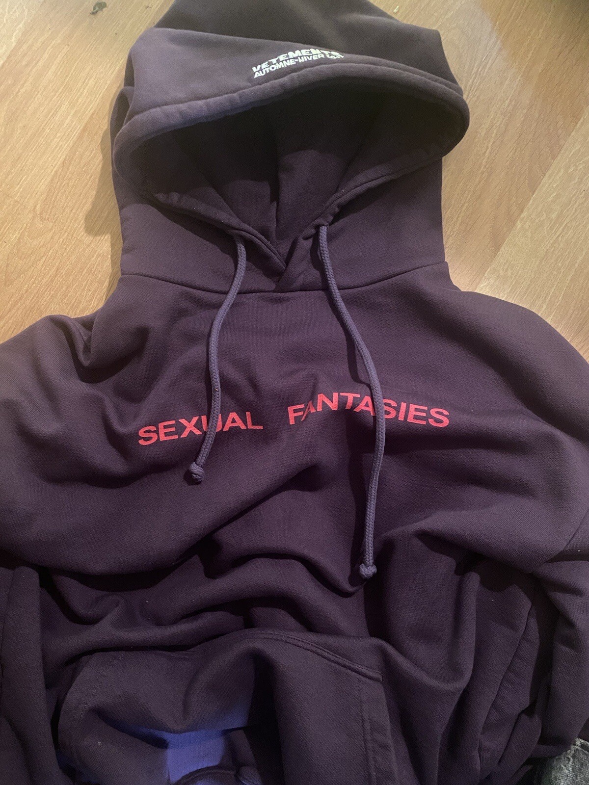 Vetements Sexual Fantasies Hoodie 2017 - Gem