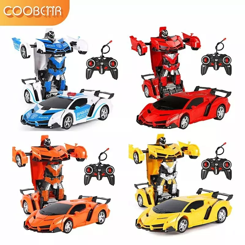 Transformers Voiture orange Robot telecommande electric jouet