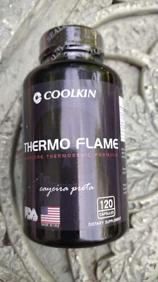 Coolkin Thermo Flame 350mg Caffeine Improve Mood, Boost Energy 120 Capsules 