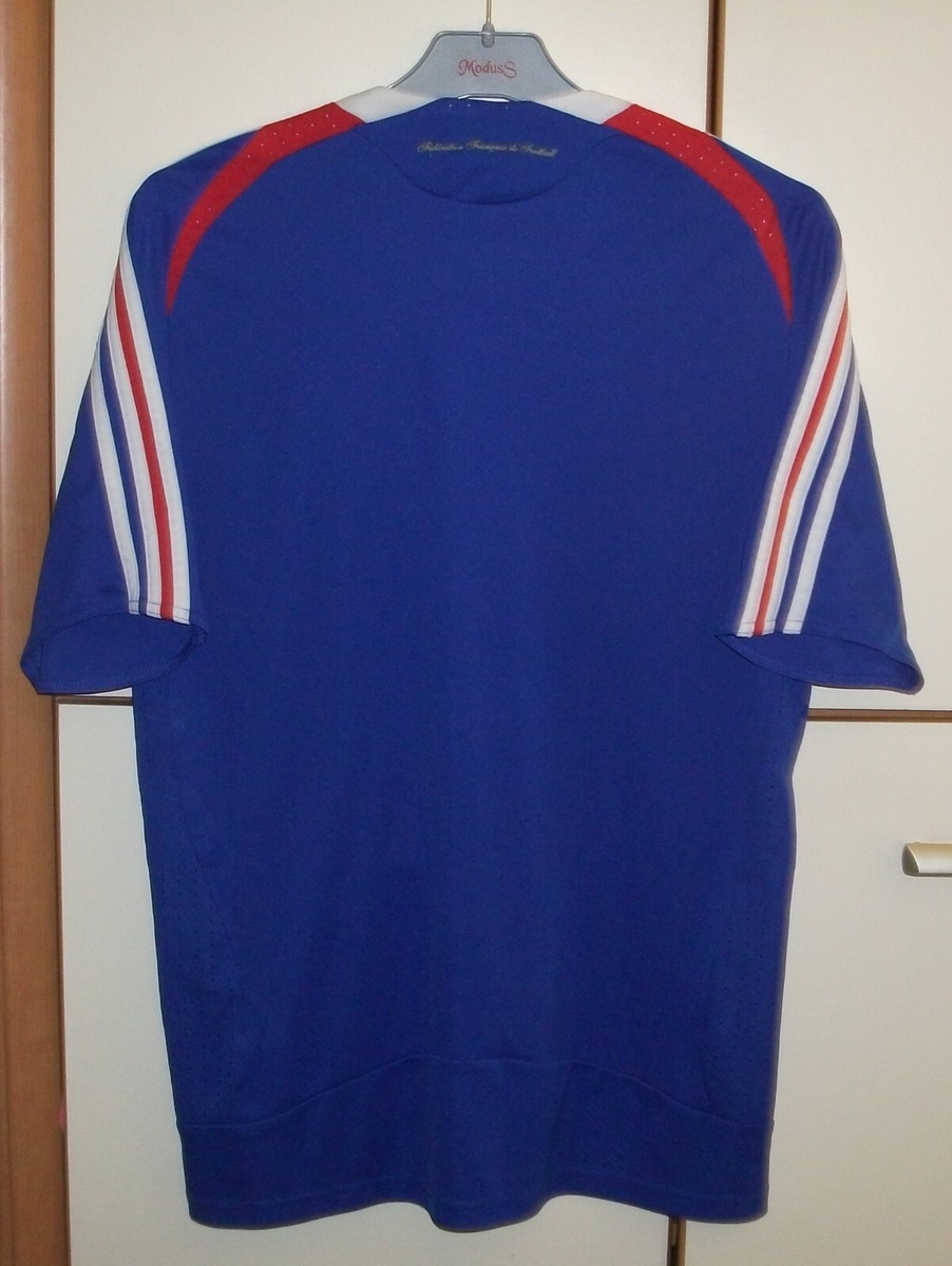トップス 70s French adidas football shirt France 2007 - 2008 Home football shirt jersey Adidas size S