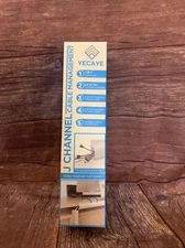 Cable Management Yecaye 7.8’ J Channel Cable Raceway Cable Management Under Desk