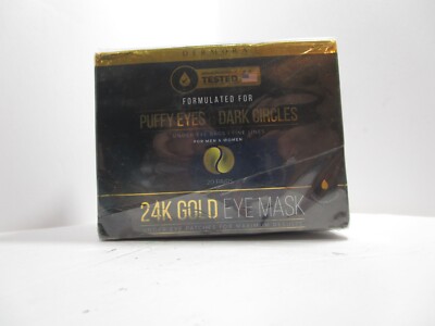 24K Gold Eye Mask  20 Pairs - Puffy Eyes and Dark Circles Treatments *READ MORE