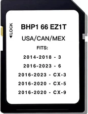 ✅Navigation SD Card Map BHP166EZ1T For Mazda 3 6 CX-3 CX-5 CX-9 USA/CAN/MEX