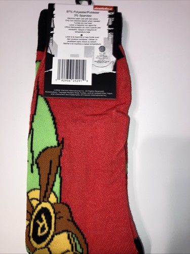 Teenage Mutant Ninja Turtles Socks - 1 PAIR🧦Shoe Size 6-12 - Picture 2 of 2