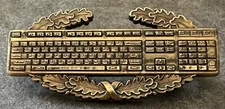 USMS - FBI - DEA - ATF - DHS - CBP - AUSA “Keyboard Warrior” antq gold Lapel Pin