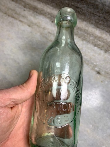 Antique Blob Top CLARK & ROBERTS Beer Bottle BOSTON MA | QUANDT BREWING TROY NY - Picture 5 of 19