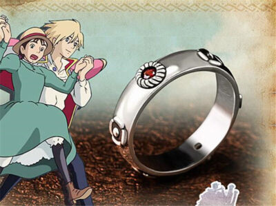Howl's Moving Castle Ring 925 Silver Sophie Lover Cos Christmas