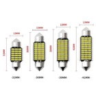 Car Festoon White LED COB SMD Light Bulbs Lamps Interior C5W Bulb 12v 31-41mm
