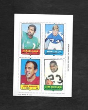1969 TOPPS 4 IN 1 - LANG - LILLY - BRODIE - BUTLER - BORDERLINE MINT